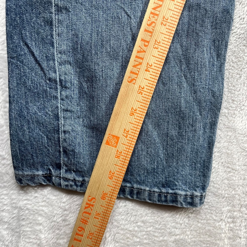 Levi's Straight Jeans Men's Blue Denim Mid Rise Pockets Classic Zip Fly - 38X30 - Picture 6 of 15